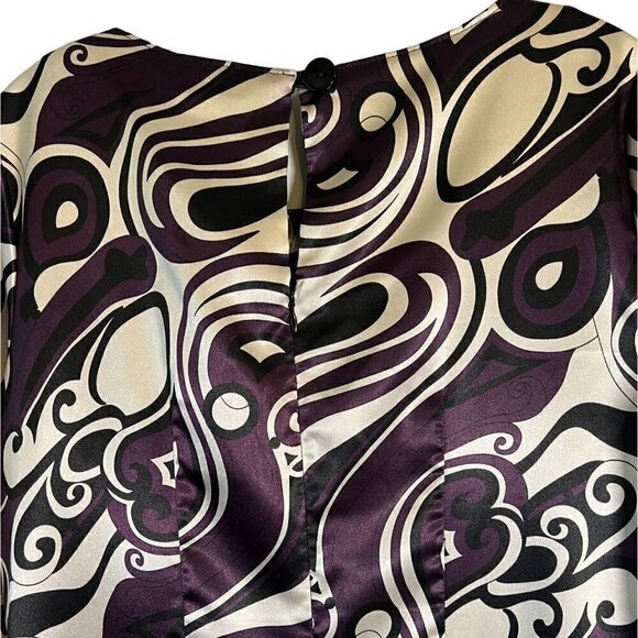 WORTHINGTON Stretch Women's Size Medium Swirl Pattern Dress - Picture 6 of 9